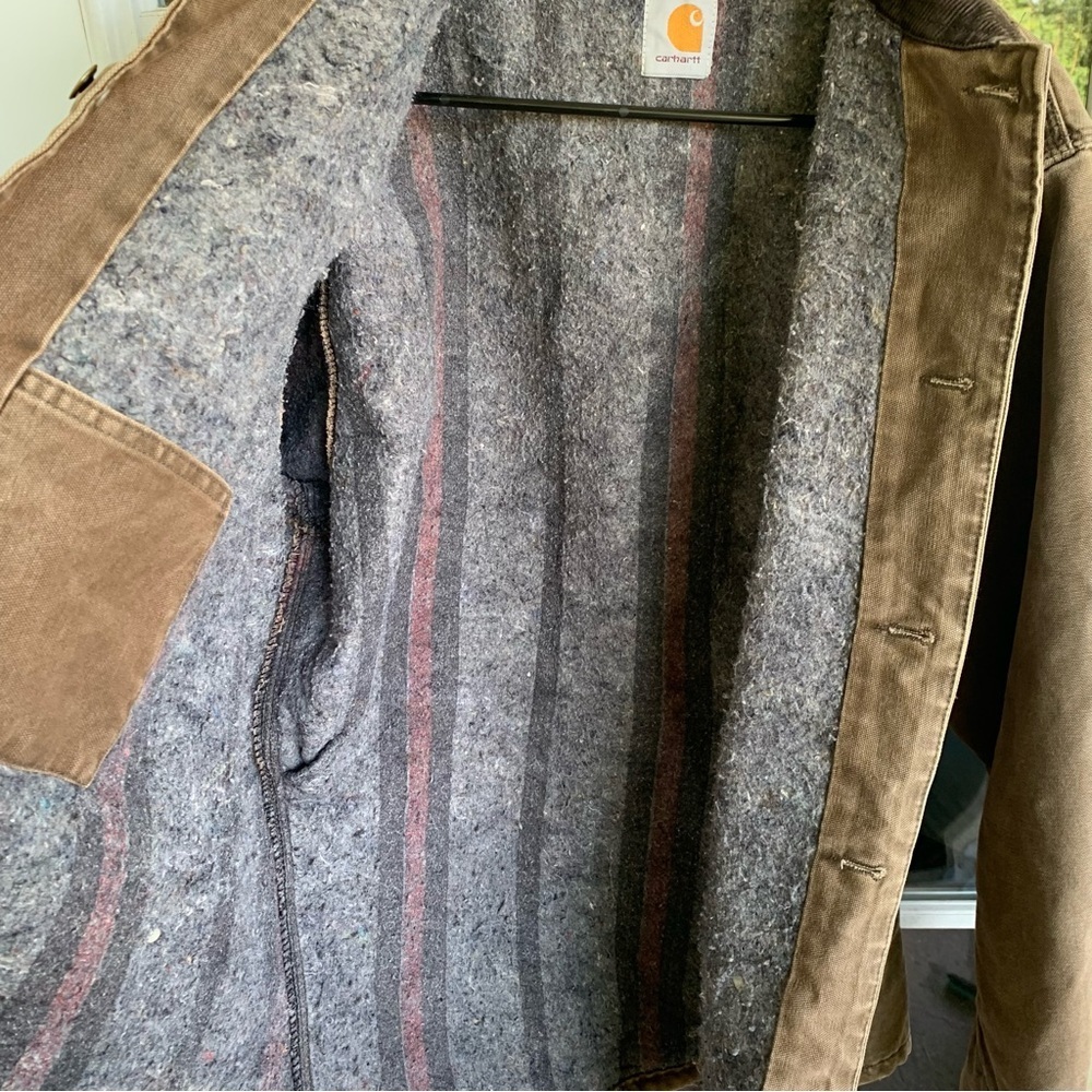 Vintage Carhartt Men's Jacket CB1082 Work Coat Blanket Lined Size XL - Picture 7 of 11